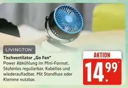Marktkauf Livington tischventilator go fan Angebot