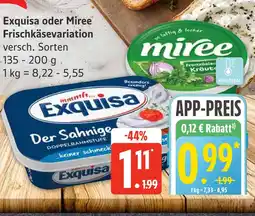 Edeka Exquisa frischkäsevariation Angebot