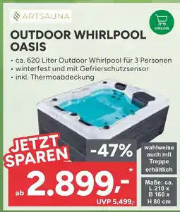 Marktkauf Artsauna outdoor whirlpool oasis Angebot