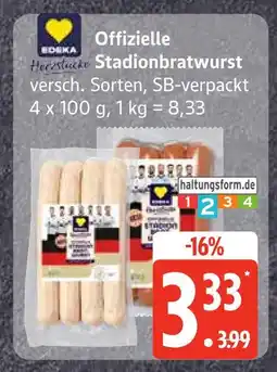Edeka Edeka offizielle stadionbratwurst Angebot