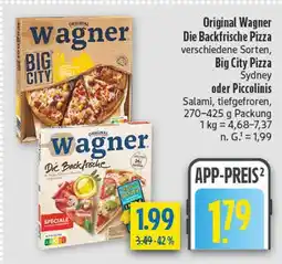 diska Wagner die backfrische pizza Angebot