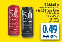 diska 5,0 original bier export Angebot