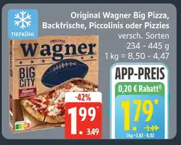 Edeka Wagner original wagner big pizza Angebot