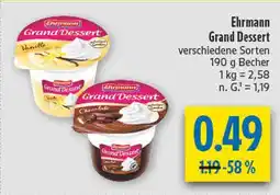 diska Ehrmann grand dessert vanille Angebot