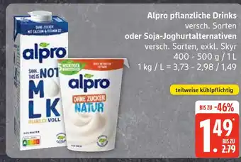 Edeka Alpro pflanzliche drinks Angebot