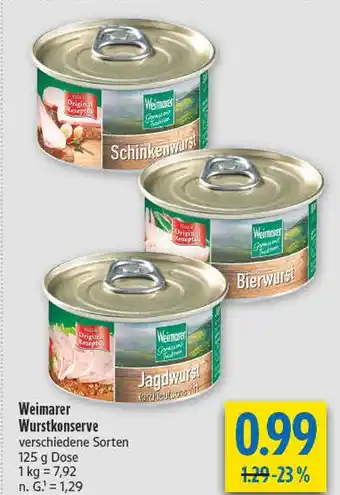 diska Weimarer schinkenwurst Angebot