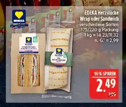 Marktkauf Edeka herzstücke wrap Angebot