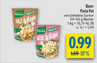 diska Knorr pilz & rahm pasta pot Angebot
