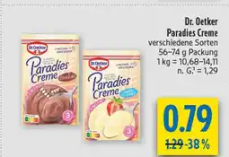 diska Dr. oetker paradies creme schokolade Angebot