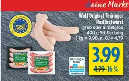 diska Wolf original thüringer rostbratwurst Angebot