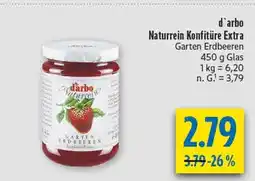 diska D'arbo naturrein konfitüre extra garten erdbeeren Angebot