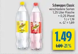 diska Schweppes schweppes classic tonic water Angebot