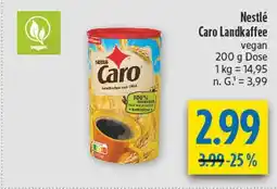diska Nestlé caro landkaffee vegan Angebot