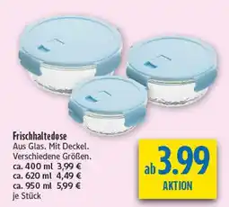 diska Frischhaltedose ca. 400 ml Angebot