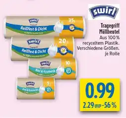 diska Swirl tragegriff müllbeutel reißfest & dicht Angebot