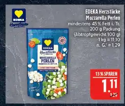 Marktkauf Edeka herzstücke mozzarella perlen Angebot