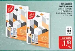Marktkauf Gut & günstig wwf schulblock Angebot