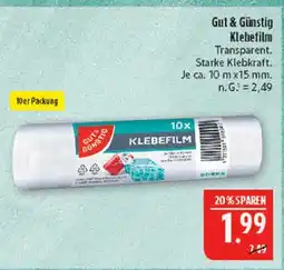 Marktkauf Gut & günstig klebefilm Angebot