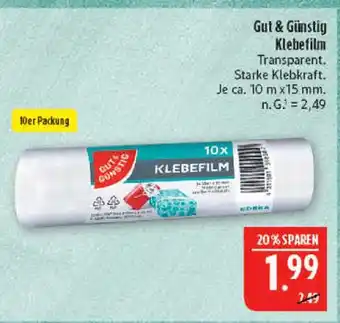 Marktkauf Gut & günstig klebefilm Angebot