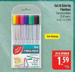 Marktkauf Gut & günstig fineliner Angebot