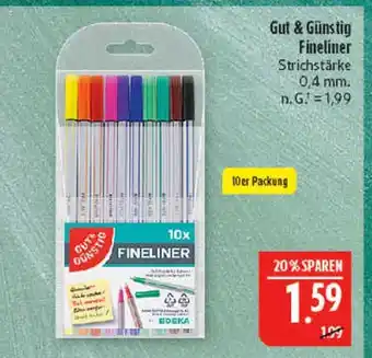 Marktkauf Gut & günstig fineliner Angebot