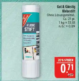 Marktkauf Gut & günstig klebestift Angebot