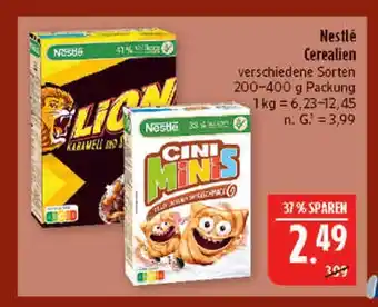 Marktkauf Nestlé lion cerealien Angebot