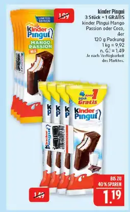 Marktkauf Kinder pingui kinder pingui mango passion mix Angebot
