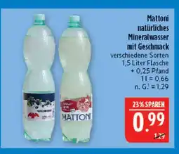 Marktkauf Mattoni natürliches mineralwasser mit geschmack Angebot