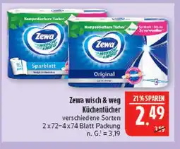 Marktkauf Zewa sparblatt küchentücher Angebot
