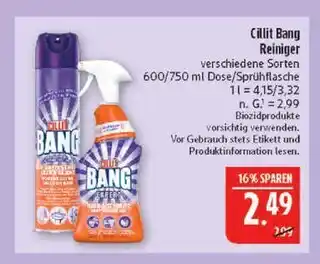 Marktkauf Cillit bang reiniger Angebot