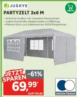 Marktkauf Juskys partyzelt 3x6 m Angebot