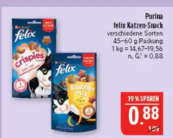 Marktkauf Purina felix crispies katzen-snack Angebot