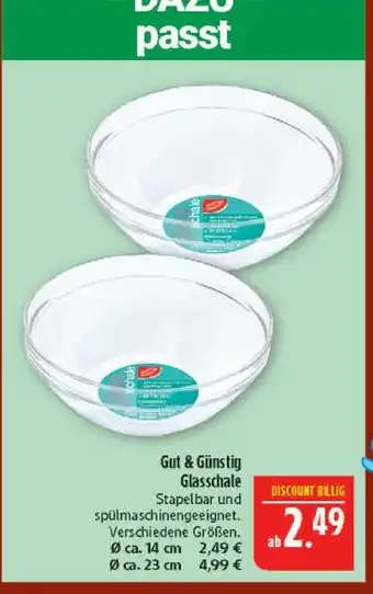 Marktkauf Gut & günstig glasschale ø ca. 14 cm Angebot