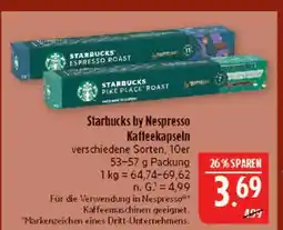 Marktkauf Starbucks espresso roast kaffeekapseln Angebot