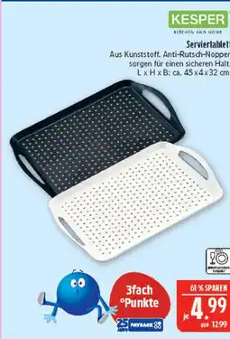 Marktkauf Kesper serviertablett schwarz Angebot