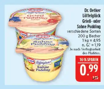 Marktkauf Dr. oetker löffelglück grieß pudding Angebot