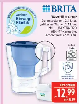 Marktkauf Brita wasserfilterkaraffe Angebot