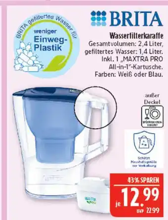 Marktkauf Brita wasserfilterkaraffe Angebot