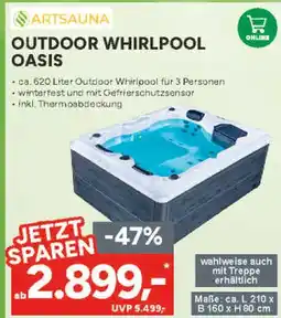 Marktkauf Artsauna outdoor whirlpool oasis Angebot