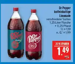 Marktkauf Dr pepper koffeinhaltige limonade Angebot