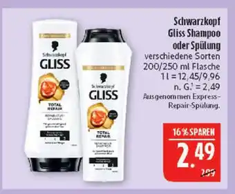 Marktkauf Schwarzkopf gliss shampoo Angebot