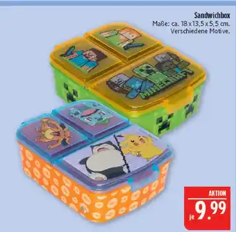 Marktkauf Sandwichbox minecraft Angebot