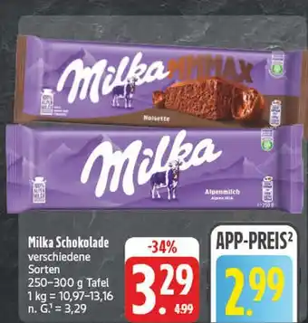 Edeka Milka milka schokolade noisette Angebot