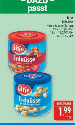 Marktkauf Ültje erdnüsse pikant gewürzt Angebot