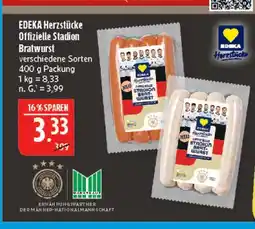 Marktkauf Edeka herzstücke offizielle stadion bratwurst (orange packaging) Angebot