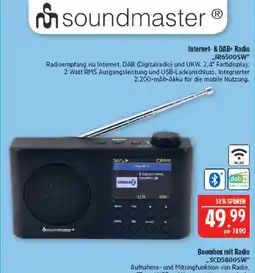 Marktkauf Soundmaster internet- & dab+ radio ir6500sw Angebot