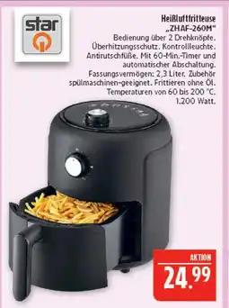 Marktkauf Star heißluftfritteuse zhaf-260m Angebot