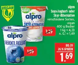 Marktkauf Alpro soya-joghurt heidelbeere Angebot
