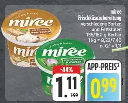 Edeka Miree frischkäsezubereitung meerrettich Angebot